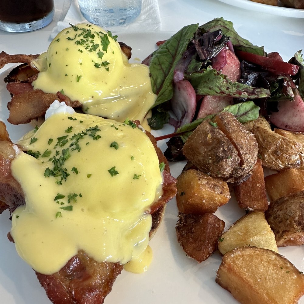 The Deck Restaurant + Shop - Eggs Benedict, potatoes, and greens - Coffee & Tea Near Me - Blandford, Nova Scotia The Deck Restaurant + Shop - Eggs Benedict, potatoes, and greens - Coffee & Tea Near Me - Blandford, Nova Scotia
