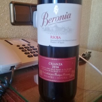 Beronia - Directly on the table in our hotel room. - Wineries Near Me - Ollauri, LO