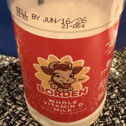 Expired milk.