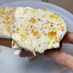 Housemade Mozzarella on Toasted Garlic Bread