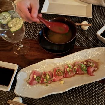 O-Ku - Yellowtail Carpaccio - Sushi Bars Near Me - Charlotte, North Carolina