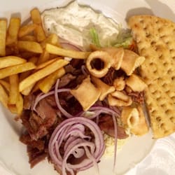 Taverne zum Griechen - Gyros Kalamari! Sehr viel und echt lecker!