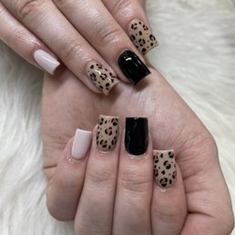 Cheetah acrylics