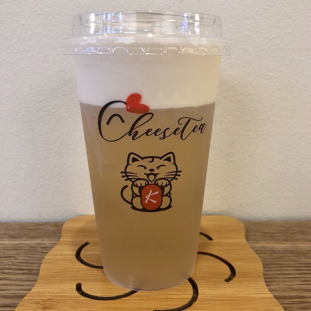 Drincup Cafe - Peach oolong tea with cheese on top! - Bubble Tea Near Me - Honolulu, Hawaii Drincup Cafe - Peach oolong tea with cheese on top! - Bubble Tea Near Me - Honolulu, Hawaii