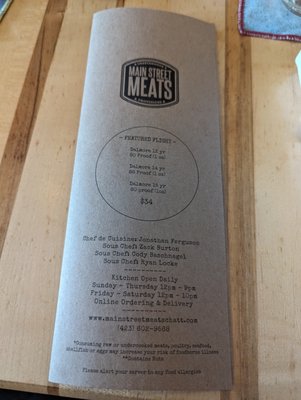 Menu photo 6 Main Street Meats Chattanooga, TN Menu photo 6 Main Street Meats Chattanooga, TN