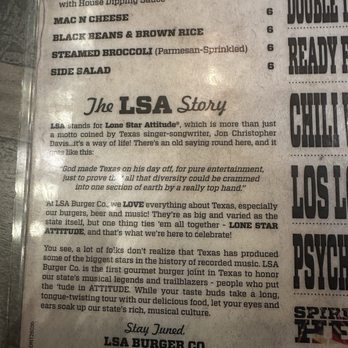 LSA Burger - Cocktail Bars Near Me - Denton, Texas