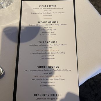 Fogo de Chão - Wine Dinner menu - Steakhouses Near Me - Lone Tree, Colorado Fogo de Chão - Wine Dinner menu - Steakhouses Near Me - Lone Tree, Colorado