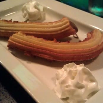Don Churro Restaurant - Churro Relleno Mixto (stuffed w/ nutella & dulce de leche) - Spanish Near Me - Chantilly, Virginia