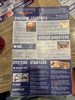 Menu photo 1 Shuckin' Shack Oyster Bar Charleston, SC Menu photo 1 Shuckin' Shack Oyster Bar Charleston, SC