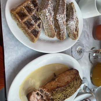 Patrick Steakhouse - Salmon and Waffles - Steakhouses Near Me - Brooklyn, New York