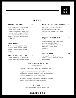 Menu photo 8 Brickyard Bar & Grill Knoxville, TN