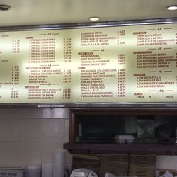 Hai Yun China - Menu from restaurant