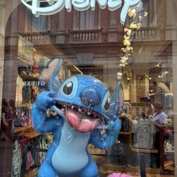 The Disney Store - STITCH~ one of the front window displays.