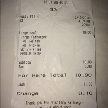Fatburger - I pay for nothing meat was red (uncook) I lost my money and I wasted my time :( - Burgers Near Me - Los Angeles, California