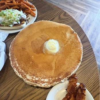 Foodie Garage Eatery - 12" pancake - American Near Me - Dubuque, Iowa