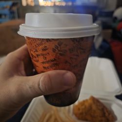 George Webb - I ordered a large milk and get this baby ass coffee cup