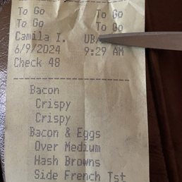 Camila I's version of what was on the Uber Eats order...SMH. So sad this is an adult. Camila I's version of what was on the Uber Eats order...SMH. So sad this is an adult.