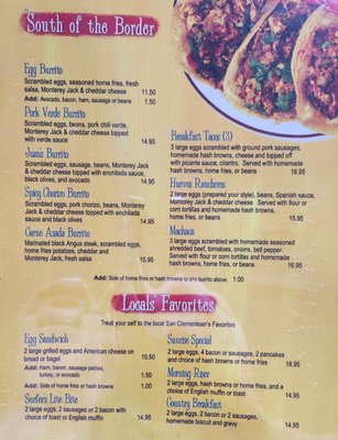 Menu photo 5 Sunrise Cafe San Clemente, CA Menu photo 5 Sunrise Cafe San Clemente, CA