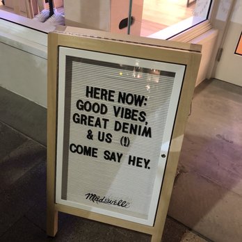 Madewell - Sign - Women's Clothing Near Me - Burlingame, California