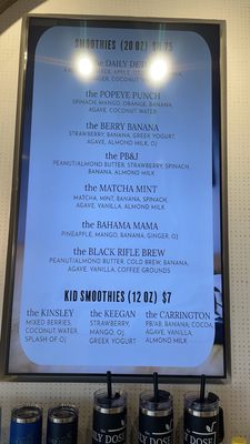 Menu photo 2 The Daily Dose Juice Bar Whitefish Bay, WI Menu photo 2 The Daily Dose Juice Bar Whitefish Bay, WI