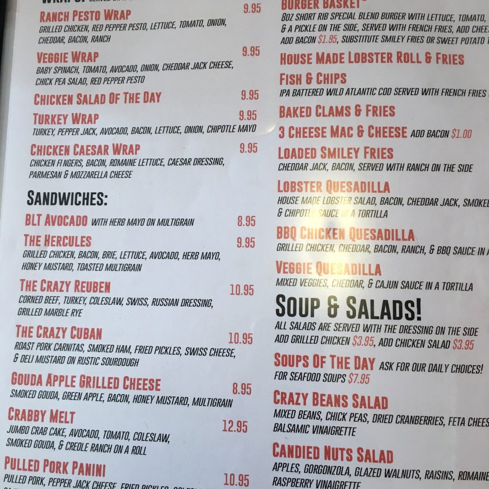 Crazy Beans - Part of the menu - Breakfast & Brunch Near Me - Greenport, New York Crazy Beans - Part of the menu - Breakfast & Brunch Near Me - Greenport, New York