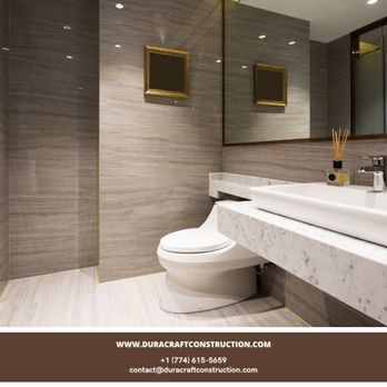 Duracraft Construction - a bathroom with a toilet and sink - General Contractors Near Me - Ashland, Massachusetts Duracraft Construction - a bathroom with a toilet and sink - General Contractors Near Me - Ashland, Massachusetts