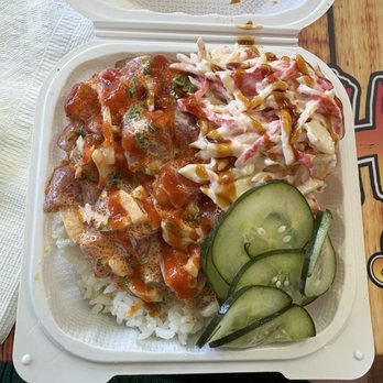 Ry's Poke Shack - Small poke bowl with crab salad - Hawaiian Near Me - Pasadena, California