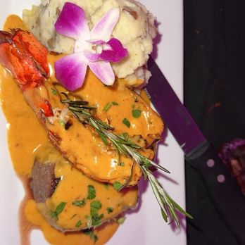 Bella Vista - Land and sea. 6oz filet with lobster tail - Sushi Bars Near Me - Providence, Rhode Island Bella Vista - Land and sea. 6oz filet with lobster tail - Sushi Bars Near Me - Providence, Rhode Island