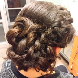 Updo I received for a wedding I was attending!