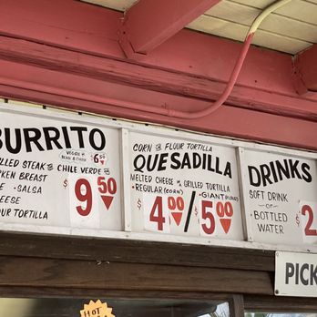 Crazy Coyote Tacos - a menu for burritos - Tacos Near Me - Banning, California