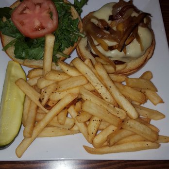 Amrheins - Swiss onion burger - New American Near Me - Boston, Massachusetts Amrheins - Swiss onion burger - New American Near Me - Boston, Massachusetts