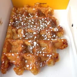 Liege Wafel with Spekuloos Spread Liege Wafel with Spekuloos Spread