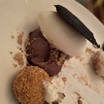 Uchi Dallas - Fried milk desert which came with a hair on it - Japanese Near Me - Dallas, Texas Uchi Dallas - Fried milk desert which came with a hair on it - Japanese Near Me - Dallas, Texas