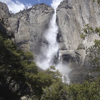Yosemite Falls - Upper Yosemite Falls. About half way there. April 2013 - Hiking Near Me - Yosemite, California Yosemite Falls - Upper Yosemite Falls. About half way there. April 2013 - Hiking Near Me - Yosemite, California
