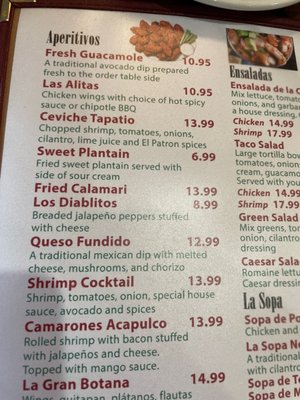 Menu photo 1 El Patron Mexican Restaurant Glen Gardner, NJ