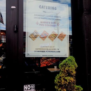 Marie Blachère - Great Neck - Sign in window re: Catering - I wouldn't say I was covered - Bakeries Near Me - Great Neck, New York Marie Blachère - Great Neck - Sign in window re: Catering - I wouldn't say I was covered - Bakeries Near Me - Great Neck, New York