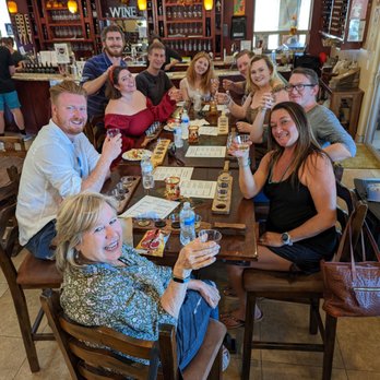 Discover Tehachapi - Tour guests celebrating a birthday. Final stop on the tour was Triassic Vineyards. - Wine Tours Near Me