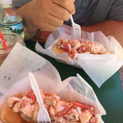 Cape Cod Lobster Rolls - Two large lobster rolls with butter instead of mayo!