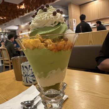 Tendon Kohaku - Kohaku Matcha Parfait - Japanese Near Me - Bellevue, Washington
