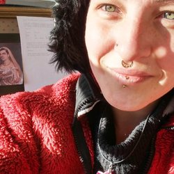 Ascension Tattoo - No-lipstick shot of my new gold jewelry (Mr Bean doesn't approve but *I* love it)