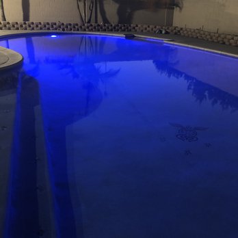 A To Z Pool Plastering - Led light installed by A to Z which makes our pool look like our very own little resort at night. - Pool & Hot Tub Service Near Me