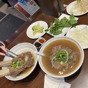 PhoHolic - 1. Phở Tái - side of back ribs. - Noodles Near Me - Costa Mesa, California