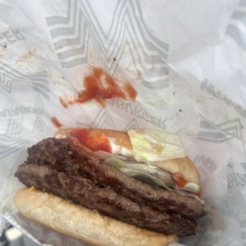 Whataburger - Double burger with ketchup and mayo - Fast Food Near Me - Dallas, Texas