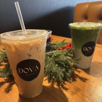 Dova Cafe - Caramelita and lavender matcha - Coffee & Tea Near Me - Ontario, California Dova Cafe - Caramelita and lavender matcha - Coffee & Tea Near Me - Ontario, California