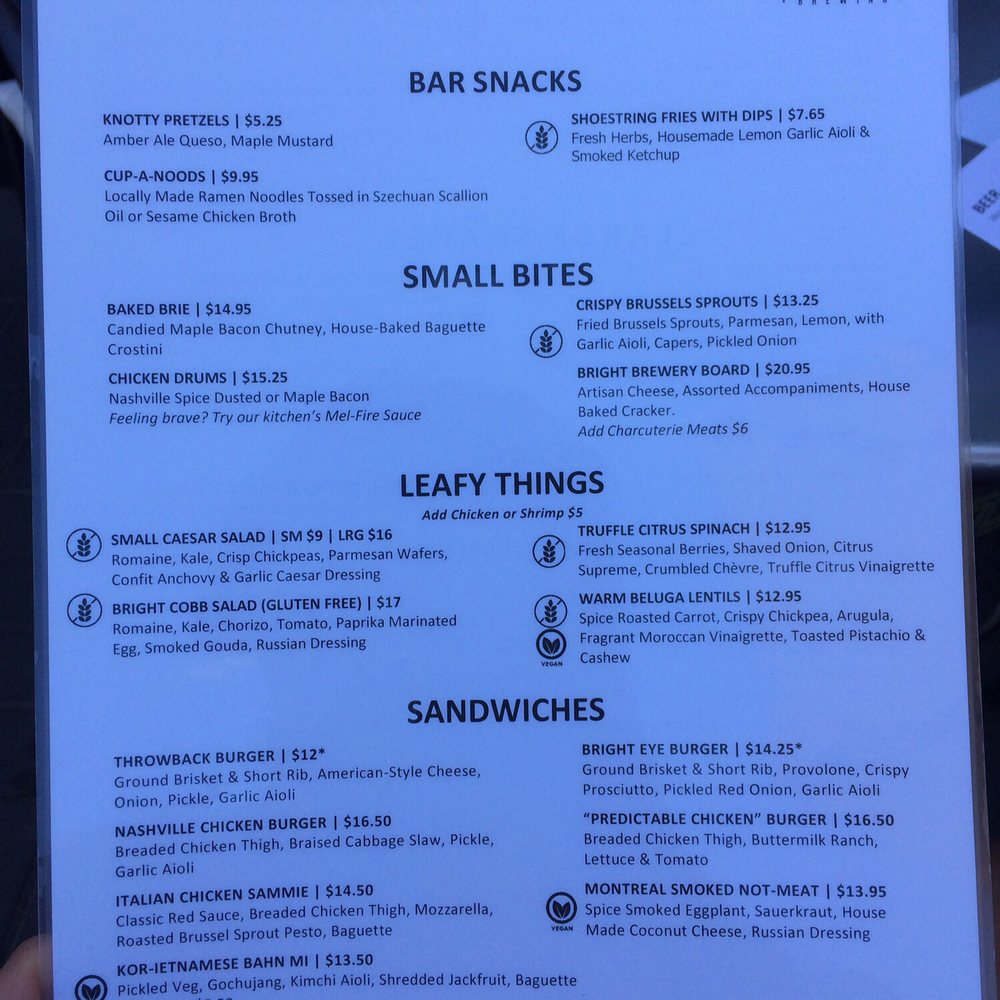 Bright Eye Brewing - Menu - Breweries Near Me - Kamloops, British Columbia