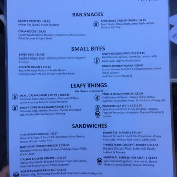 Bright Eye Brewing - Menu - Breweries Near Me - Kamloops, British Columbia