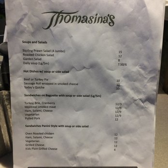 Thomasina's - Menu - Bakeries Near Me - Princeton, British Columbia Thomasina's - Menu - Bakeries Near Me - Princeton, British Columbia