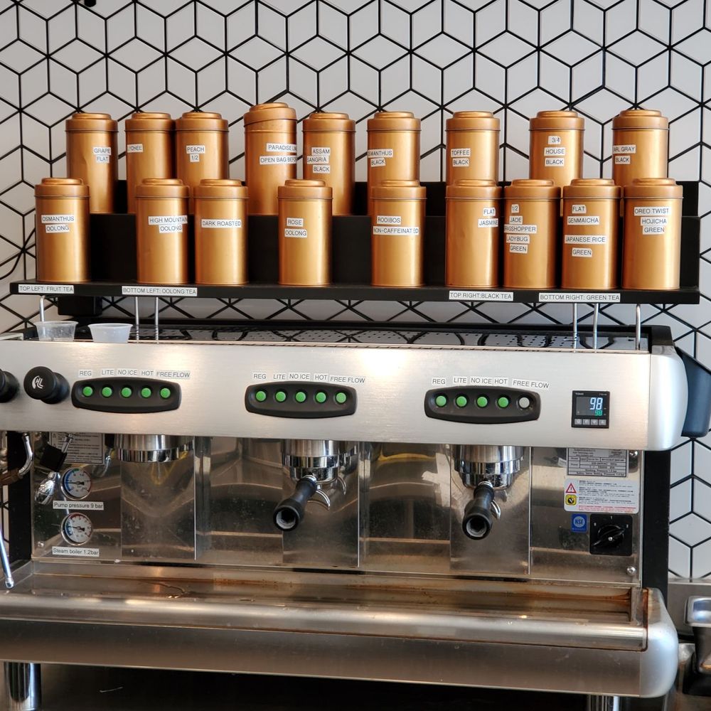 Teaspoon - Tea espresso machine and tea containers - Bubble Tea Near Me - San Jose, California Teaspoon - Tea espresso machine and tea containers - Bubble Tea Near Me - San Jose, California
