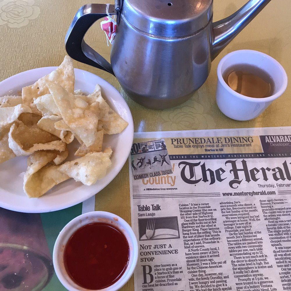 Jim's Restaurant - Fresh made wonton chips & sauce. Everything is made from scratch. - Chinese Near Me - Prunedale, California Jim's Restaurant - Fresh made wonton chips & sauce. Everything is made from scratch. - Chinese Near Me - Prunedale, California