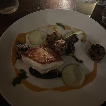 Cobble Hill Restaurant - Halibut entree - New American Near Me - Cedar Rapids, Iowa